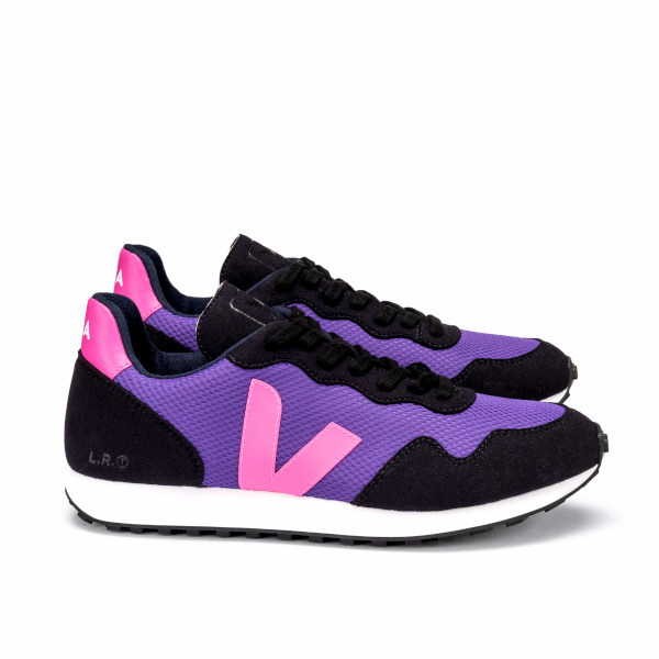 Veganer Sneaker | VEJA SDU REC Alveomesh Purple Sari Black